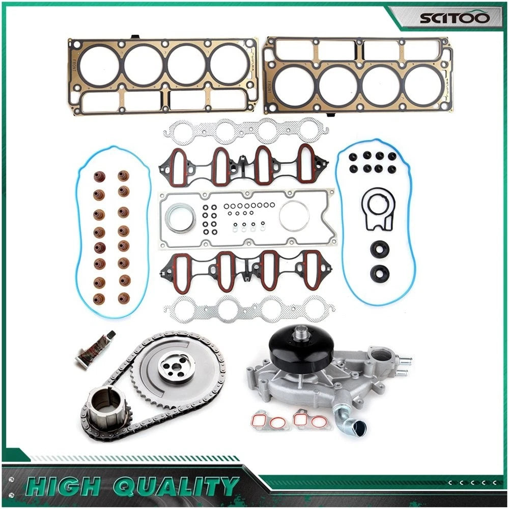 Head Gasket Set, Timing Chain Kit, Water Pump for GMC Yukon (2006)