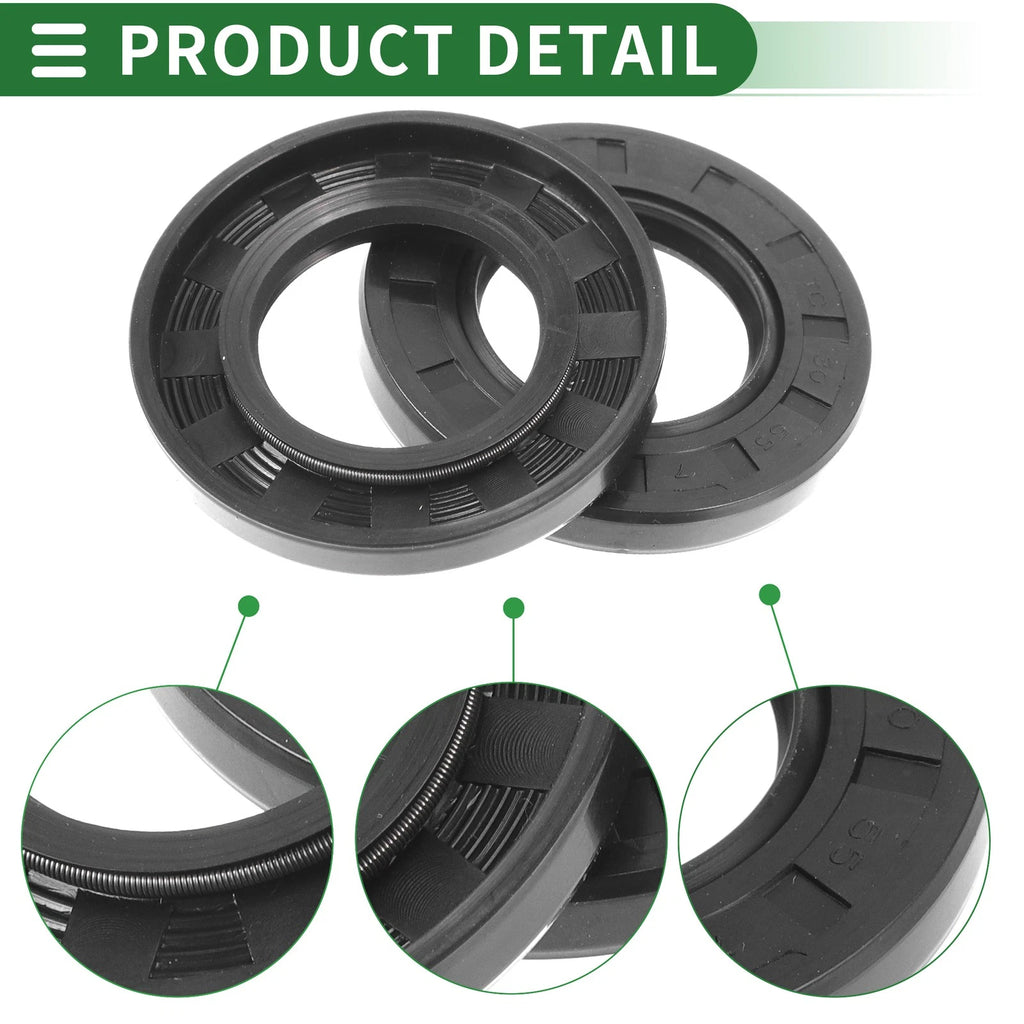 Set of 5 Oil Seal Ring for Rotary Shaft 30x55x7mm NBR Rubber