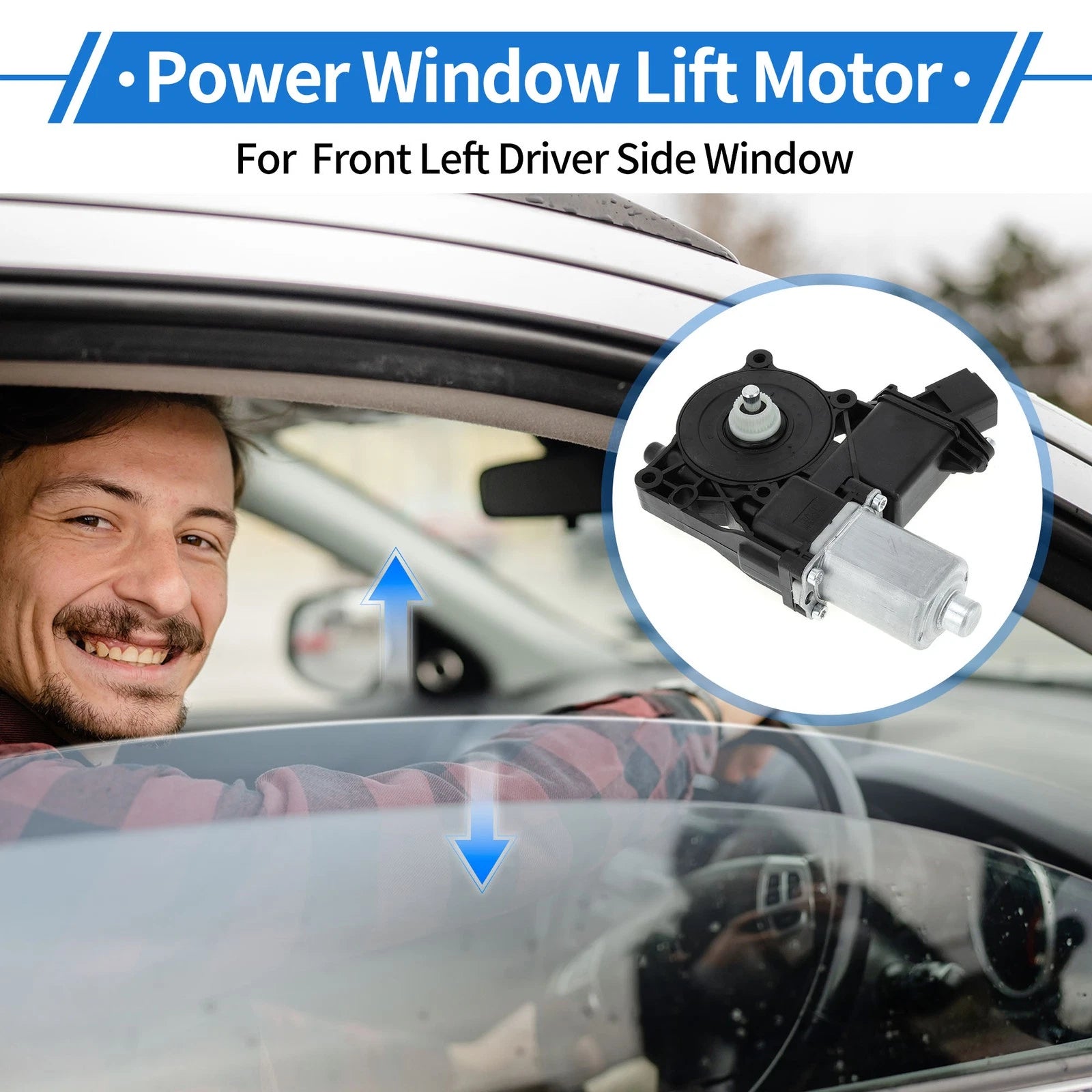 Power Window Regulator Lift Motor for Chevrolet Silverado 1500 (2014–2018)