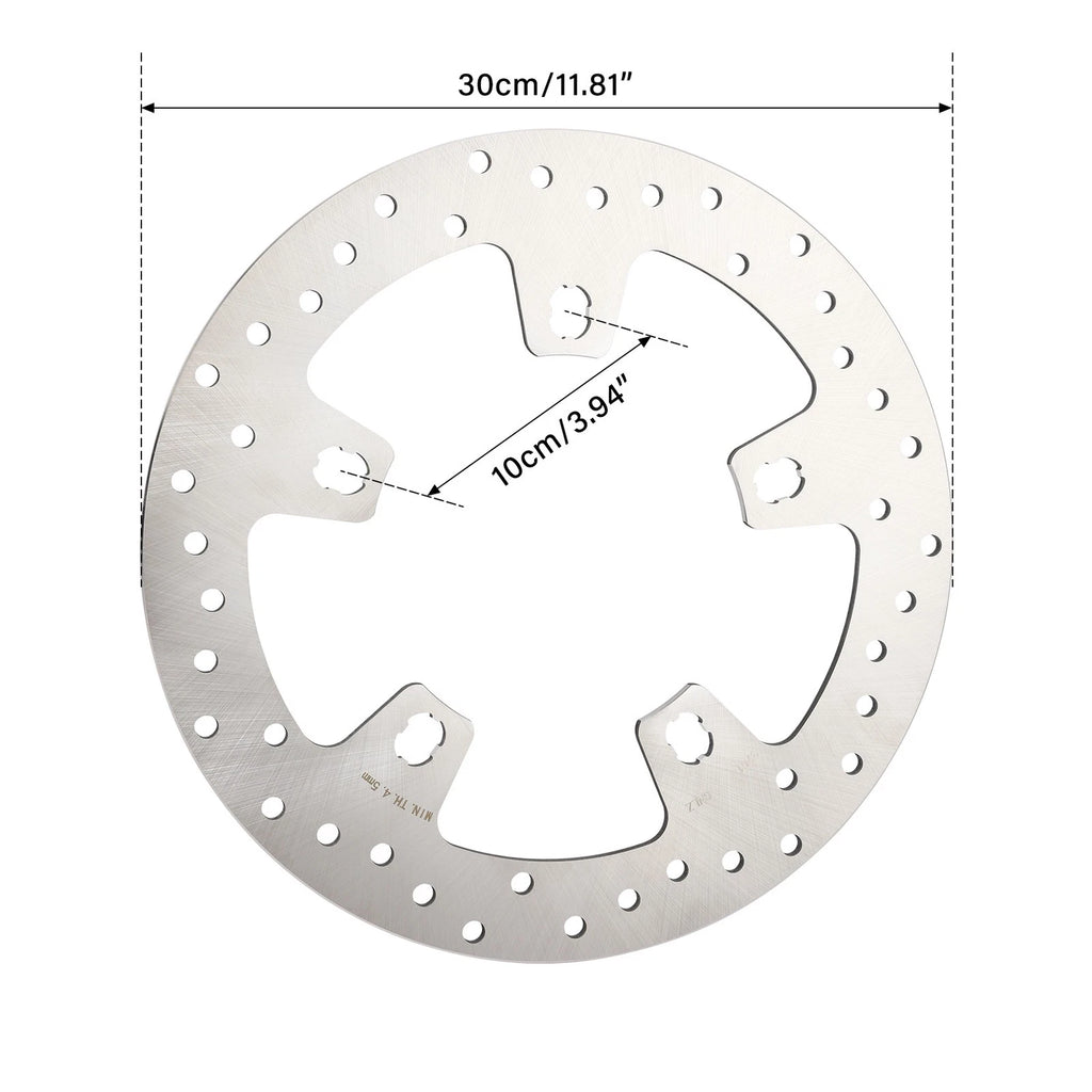 11.8" Front Brake Rotor & Bolts for Harley Electra Road Glide (2014–2025)