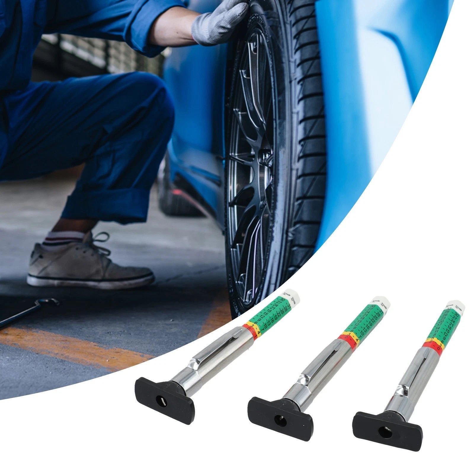 3PCS Tyre Measurement Tools for Universal Use (2010–2023)