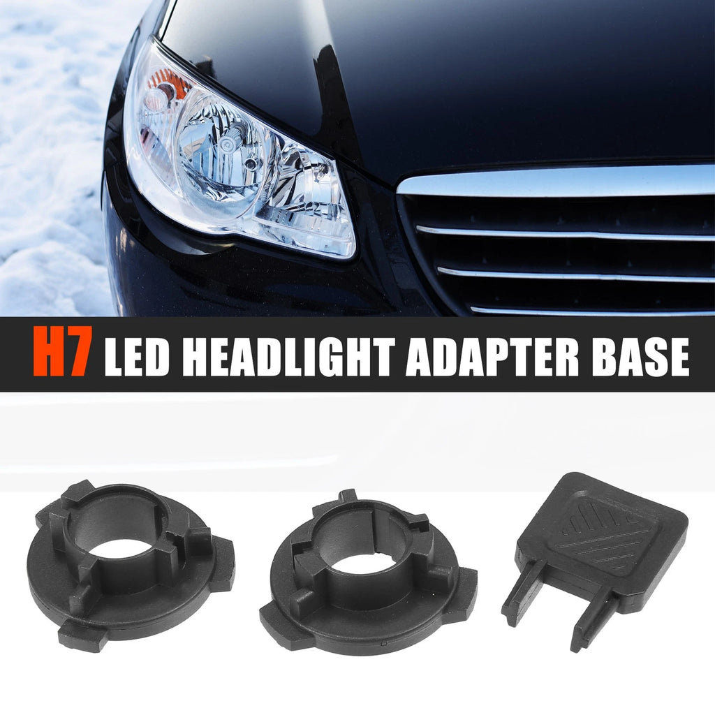 Set of 2 H7 LED Headlight Adapter Bases for Volkswagen Tiguan (2019)