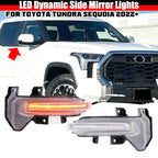 Clear Dynamic LED Side Mirror Turn Signal Light for Toyota Tundra Sequoia (2022–2023)