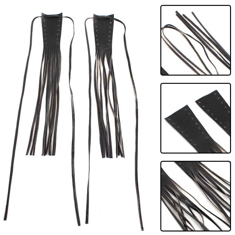 Brake Lever Cover Tassels for Motorcycles (PU Leather Finish)