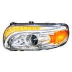 Projection Headlights Replacement with LED Light Bar for Peterbilt 388 389 (2016–2025)