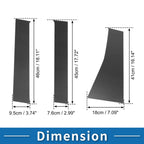 Set of 6 Door Pillar Window Trim for Mitsubishi Pajero (Carbon Fiber)