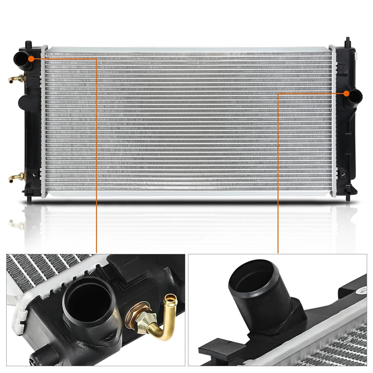 OE Replacement Aluminum Radiator for Toyota Celica GT/GTS (2000–2005) DPI-2335