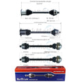 SurTrack CV Axle Shaft Kit for Audi (Manual Trans, Front and Rear)