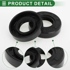 Set of 5 Oil Seal Ring for Rotary Shaft 20x40x10mm NBR Rubber