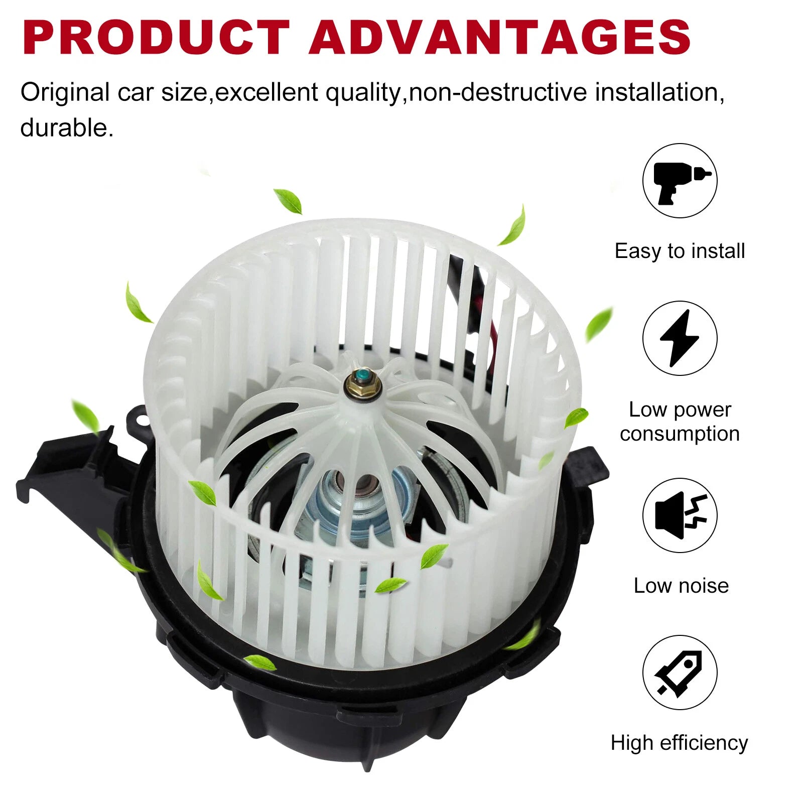 A/C Blower Heater Motor with Fan Cage for Audi A4 A5 Q5 S4 S5 (2008–2012)