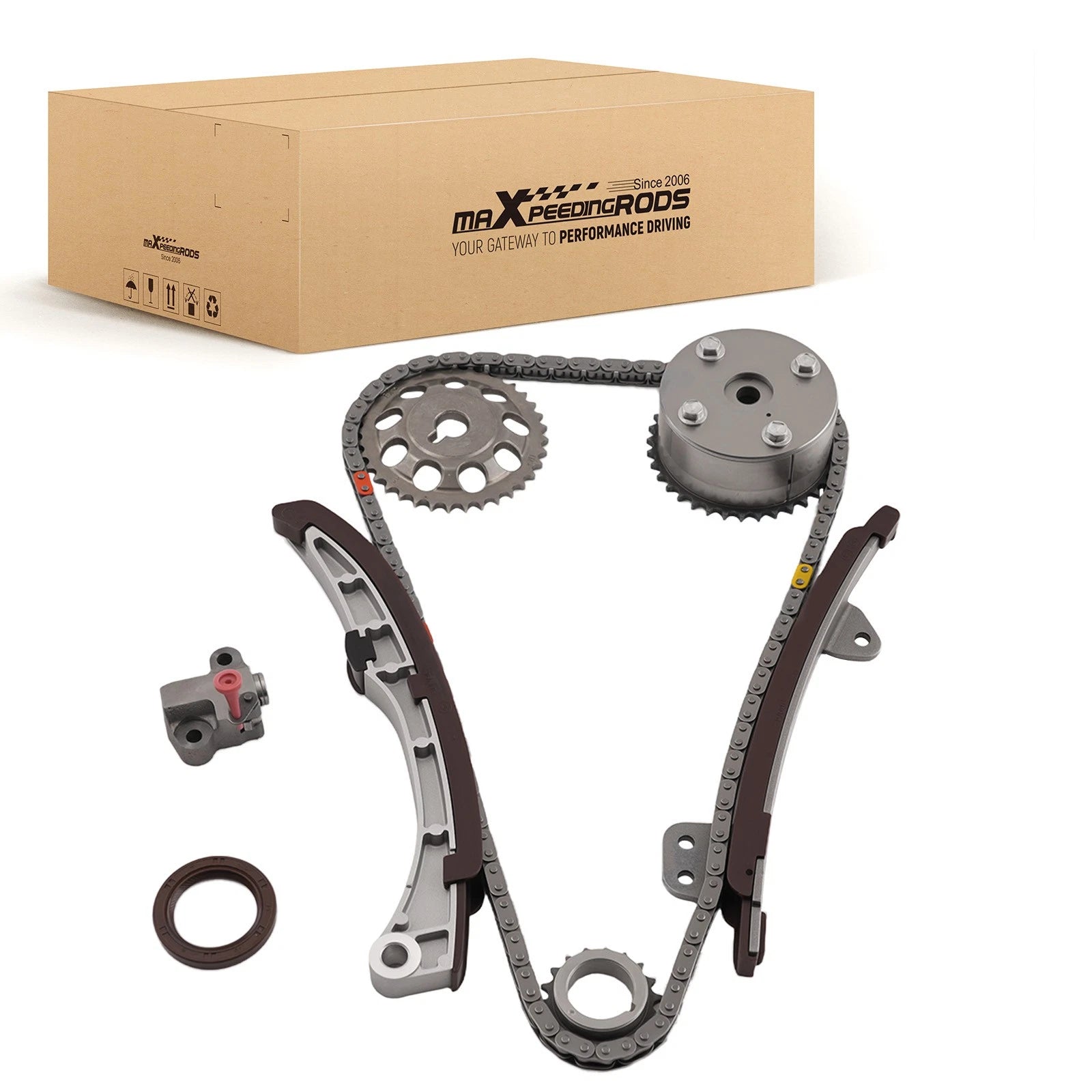 Timing Chain Kit with VVT Sprocket for Toyota Yaris Prius Scion xB (2001–2015)