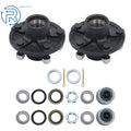 Set of 2 Trailer Hubs for 2000 lbs Axle (1" or 1-1/16")
