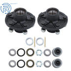 Set of 2 Trailer Hubs for 2000 lbs Axle (1" or 1-1/16")