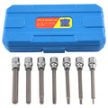 Set of 7 Long Reach Hex Sockets for Metric Vehicles (3-10mm)