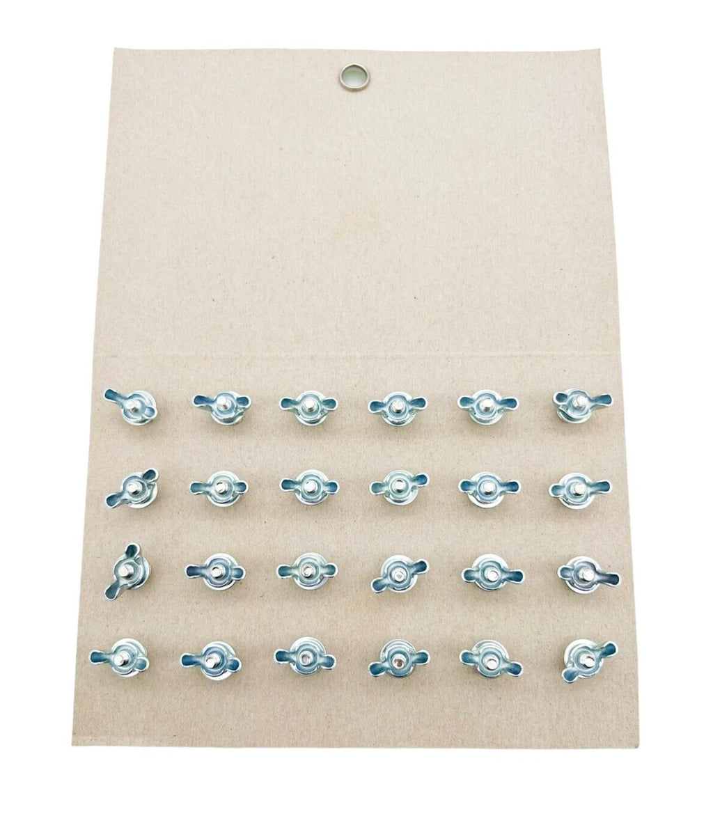 Mini Reflectors Stud Mount Replacement for Blue Bicycle Truck Trailer (24 Pack)