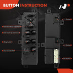 Front Left Power Window Switch for Jeep Grand Cherokee (1999-2004)