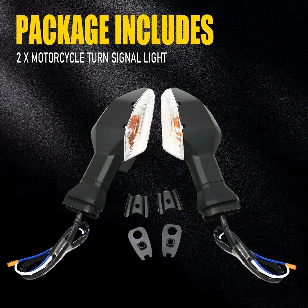 LED Turn Signal Light for Kawasaki Z125 Z250 Z300 Z400 Z650 Z750 Z800 (2015–2023)