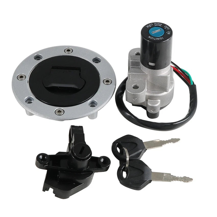 Set of 2 Ignition Key Switch Fuel Tank Caps for Suzuki RF400/RF600 (1993–1997)