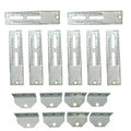 Set of 8 Vertical Bunk Board Brackets for Boat Trailer (10")