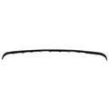 Replacement Black Painted ABS Plastic Rear Center Bumper Cover Molding