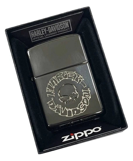 Willie G Skull Sketch Zippo Lighter for Harley-Davidson (OEM)