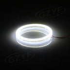 80mm 12V-24V Angel Eyes COB Halo Ring LED Headlight Bulbs for Car