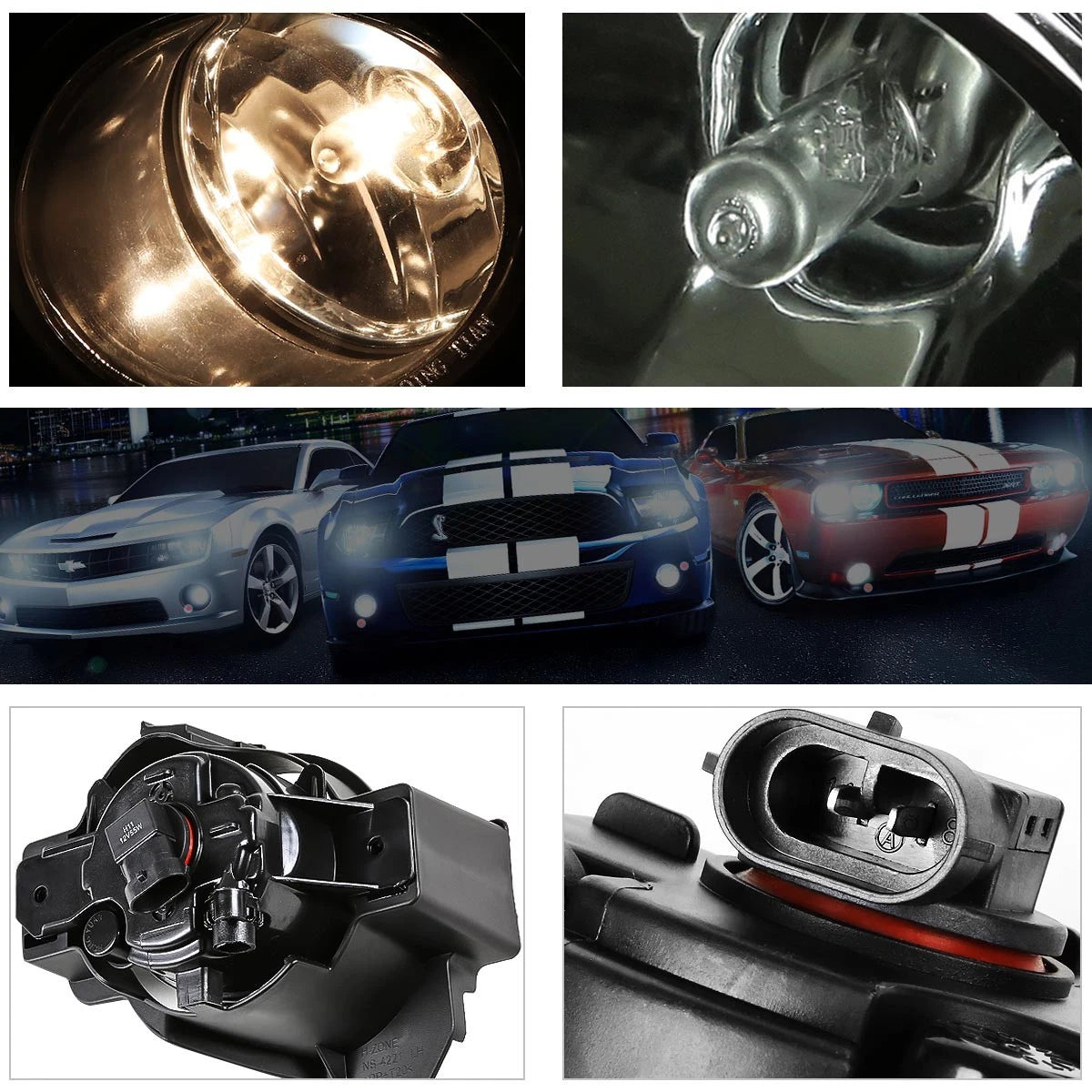 Set of 2 Fog Lights for Nissan Altima 2010–2012 OE Style Smoked Lens