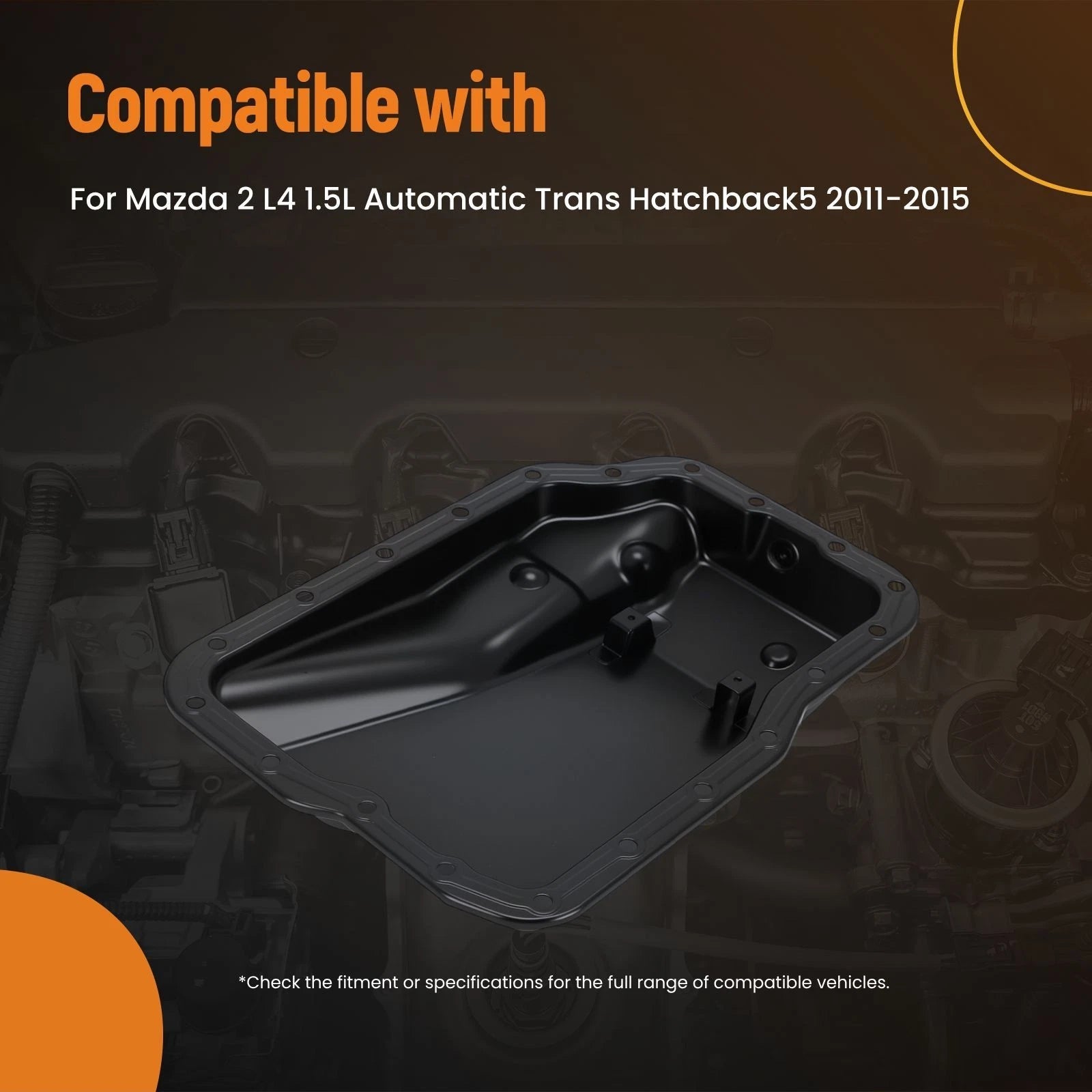 Auto Transmission Oil Pan for Mazda 2 1.5L Hatchback (2011–2015) FNC12151X