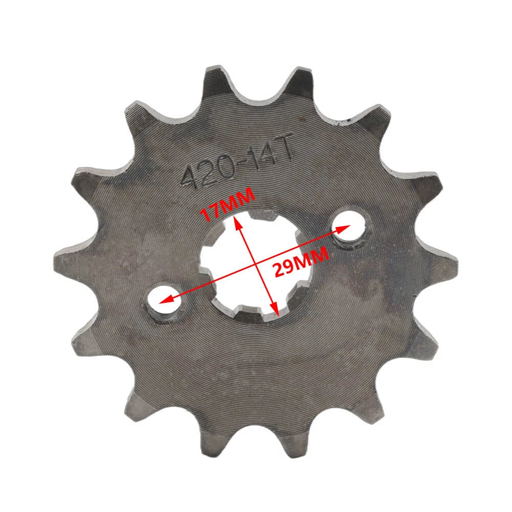 14T Front Sprocket for 50 70 90 125 140cc ATV Pit Dirt Bike (420Chain)