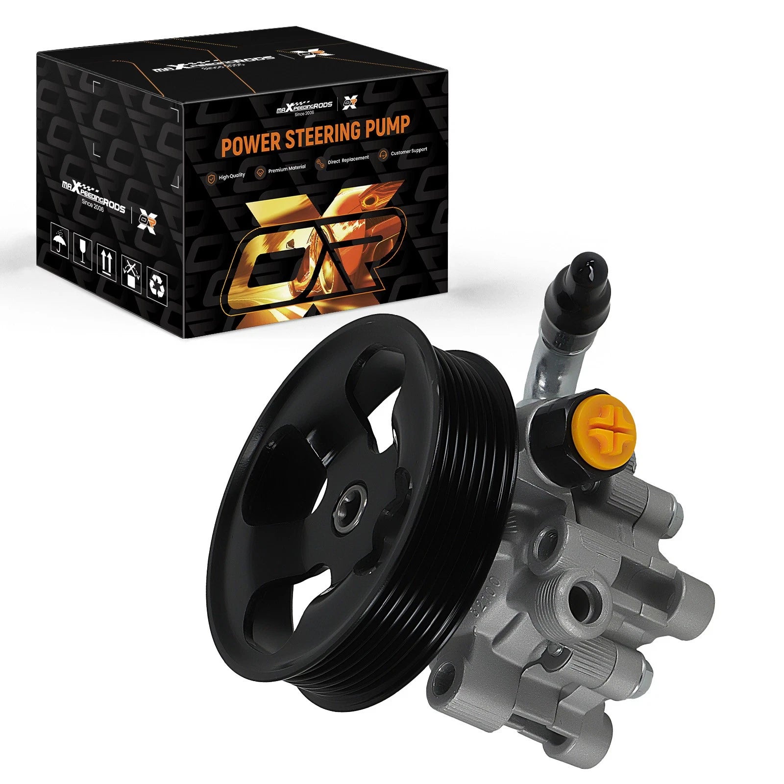 Front Power Steering Pump with Pulley for Toyota Tacoma (2016–2022)