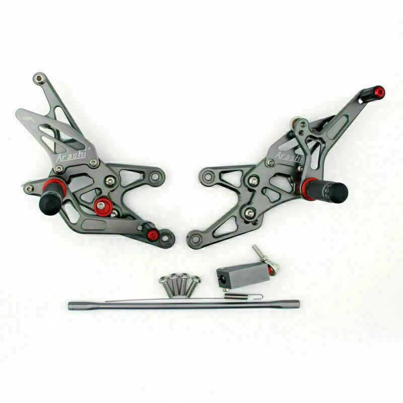 Rearset foot pegs for Yamaha R1 (2007–2008) Gray T9