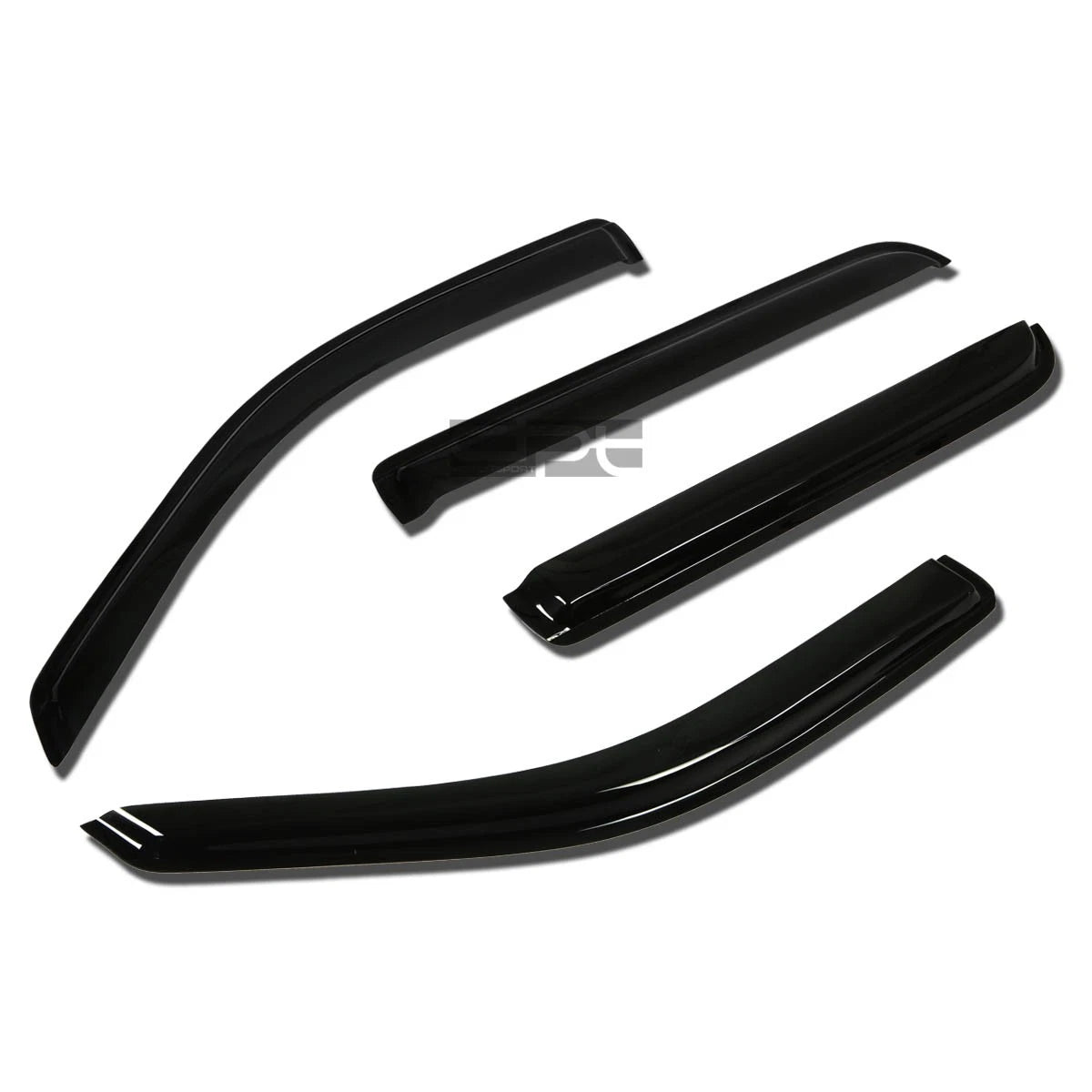 Set of 2 Smoke Window Visors for Ford Explorer/Mountaineer (2002–2010)