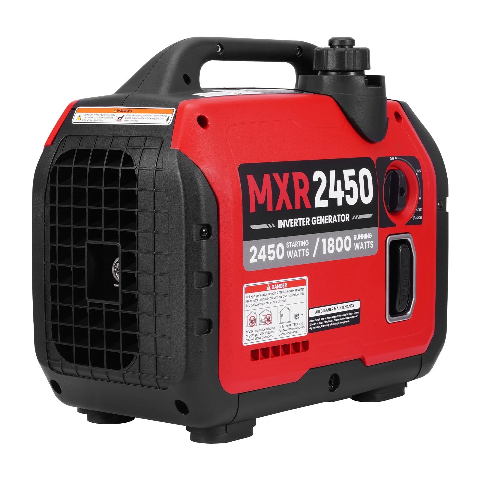Portable 2450W Generator for Home Backup (15kg, 2x120V Outlets)