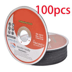 Set of 100 Cutting Discs for Metal & Stainless Steel (4-1/2"x.040"x7/8")