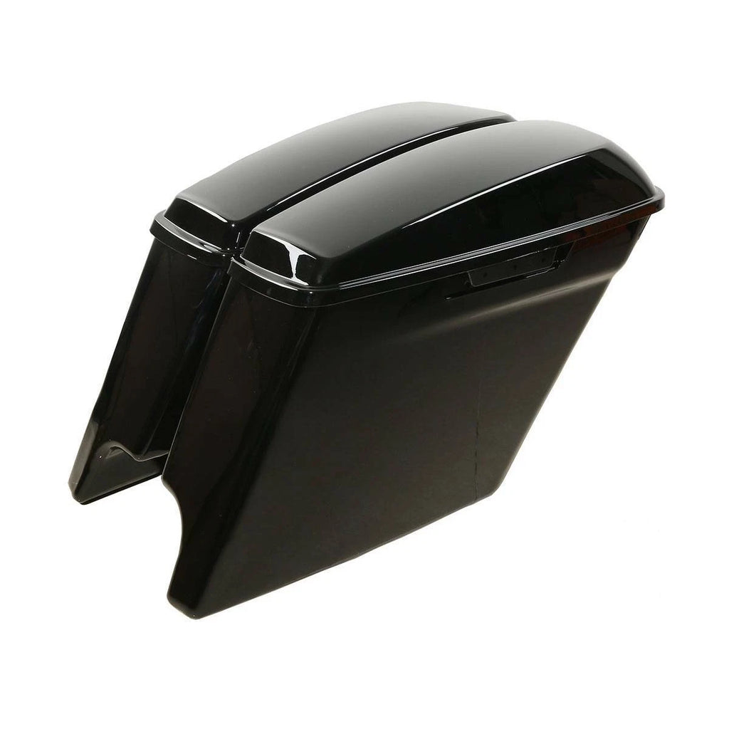 5" Stretched Hard Saddlebags & Conversion Bracket for Harley Softail (1984–2017)