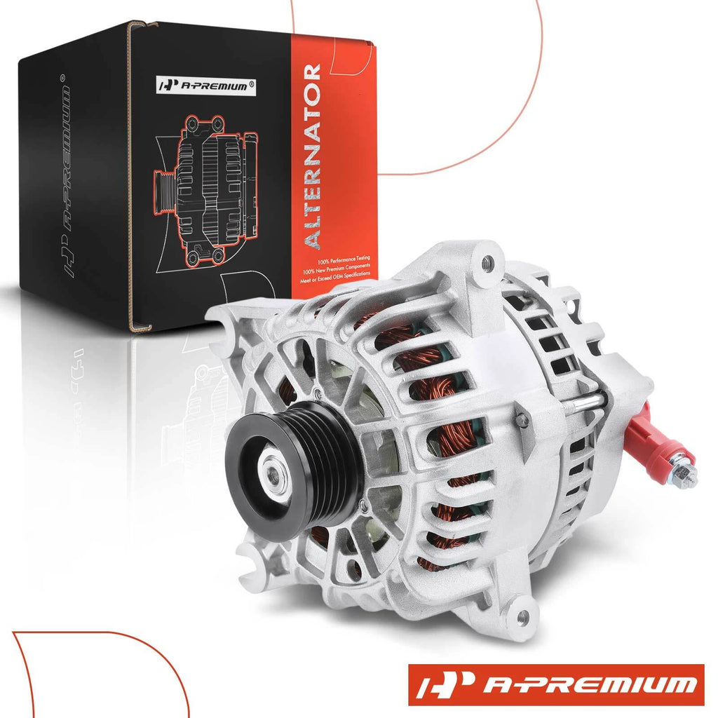 Alternator for Ford Mustang (1999–2004) 4.6L 105A 6-Groove Pulley