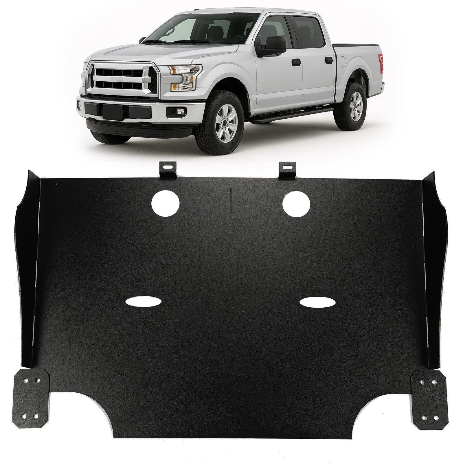Rear Lower Skid Plate for Ford F-150 (2015–2022) 2.7L 3.5L Ecoboost Steel