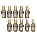 Set of 10 Green Rubber Tulip Beads for Carp Rig Core Leader and Tube Fit