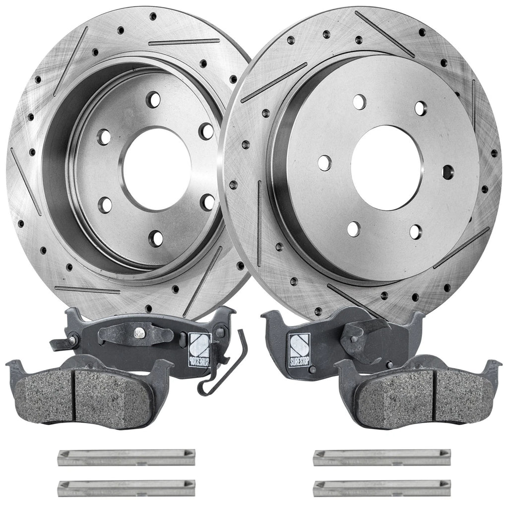 Brake Disc Rotors and Pads Kit for Nissan Titan, Armada, Infiniti QX56