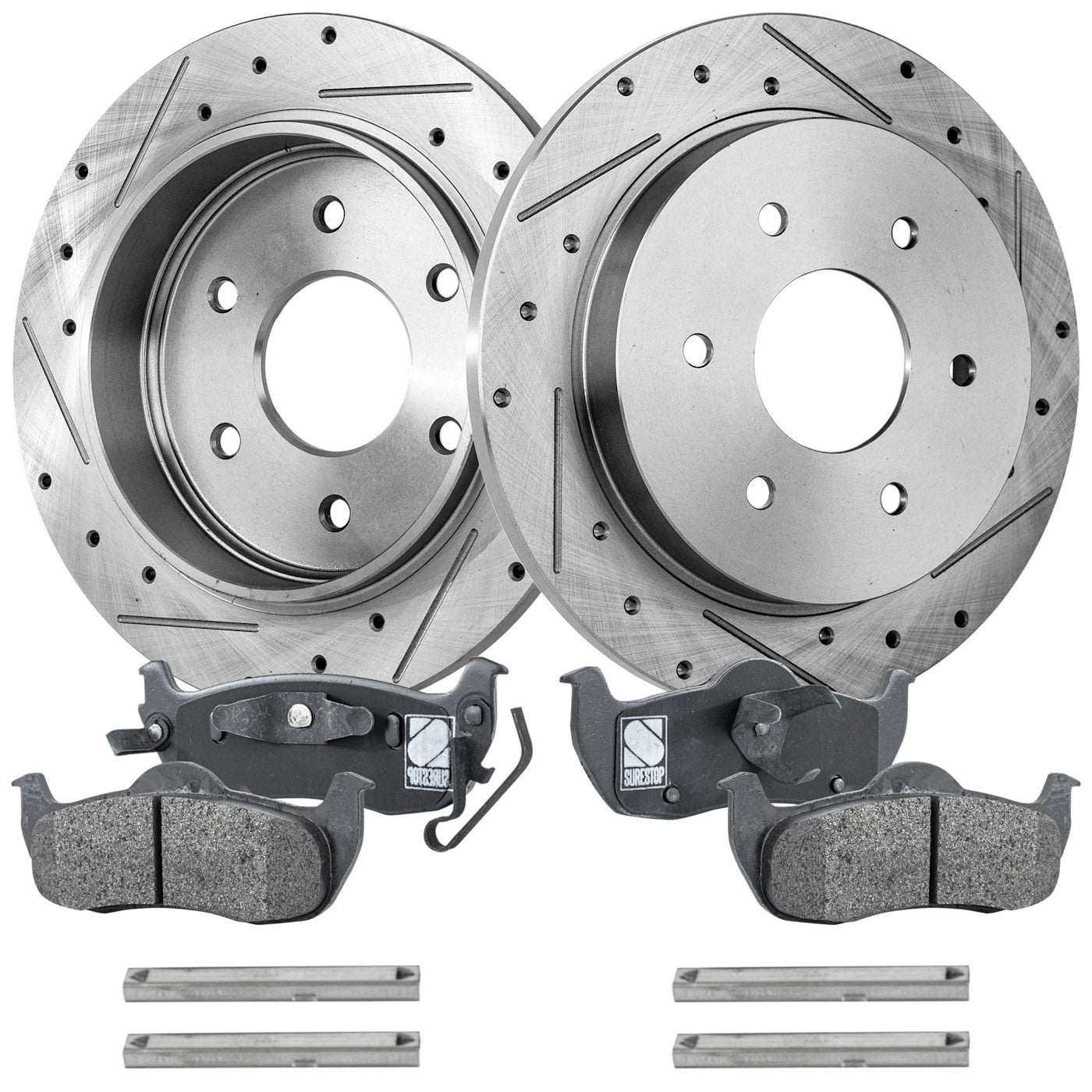 Brake Disc Rotors and Pads Kit for Nissan Titan, Armada, Infiniti QX56
