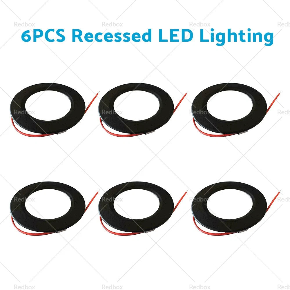 6PCS 12V Dimmable Spot Lights for Caravan Boat (AU)
