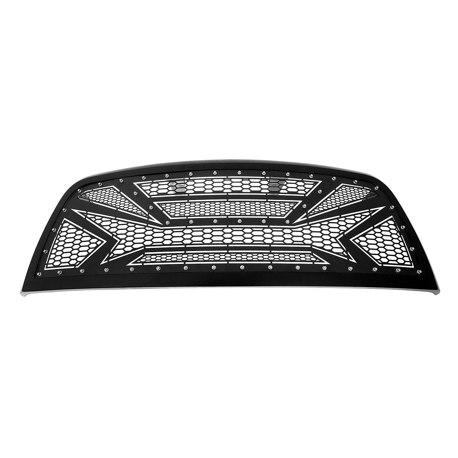 Upper Grille Insert for Ram 2500/3500 (2010-2013) Black Stainless Laser Cut