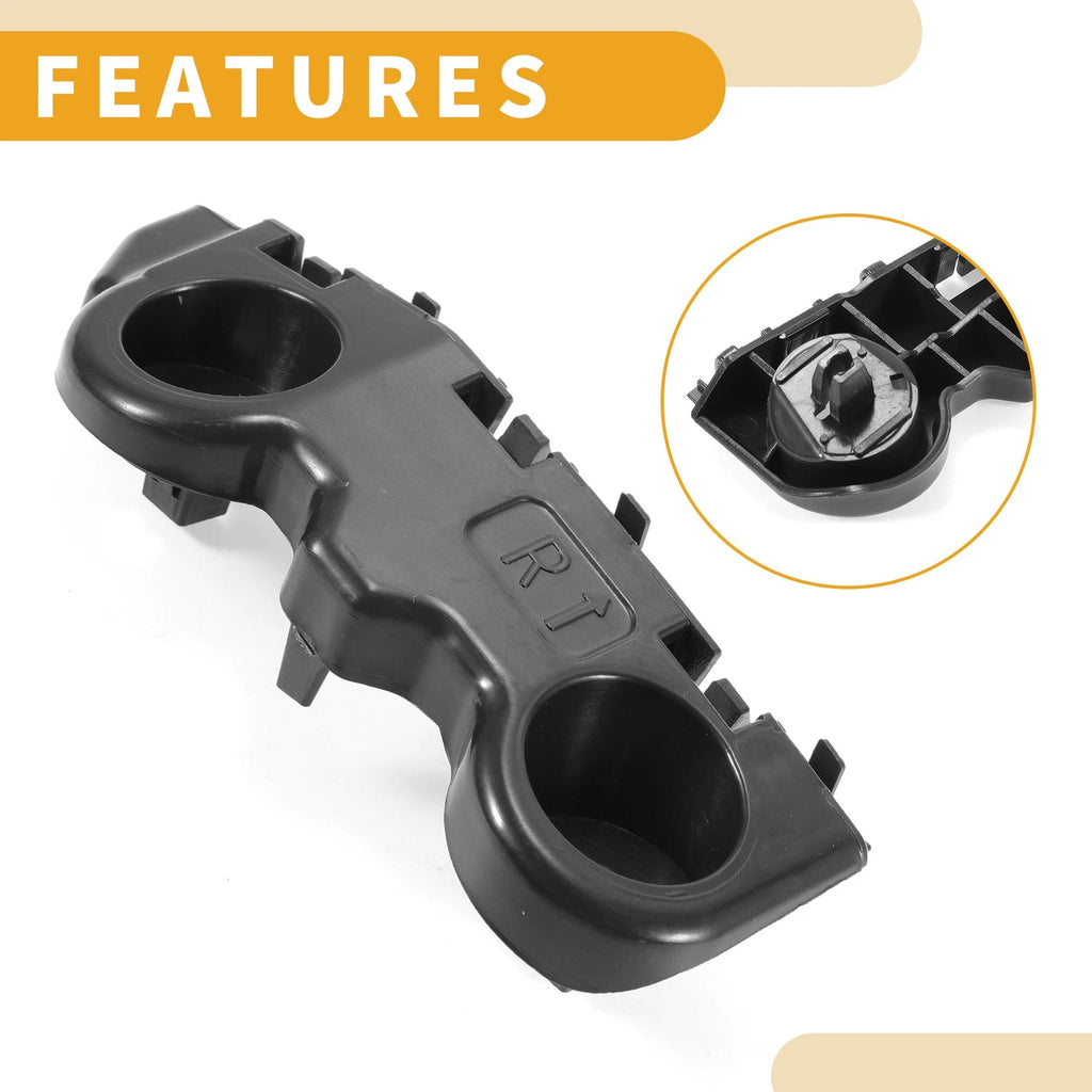 RH Front Bumper Support Bracket for Nissan Kicks (2018–2019) 1 Pc Black ABS