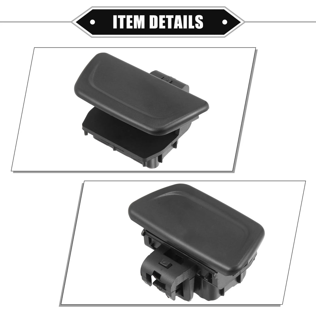 Glove Box Lid Latch Lock Handle Cover for Ford Fiesta (2011–2019) Black