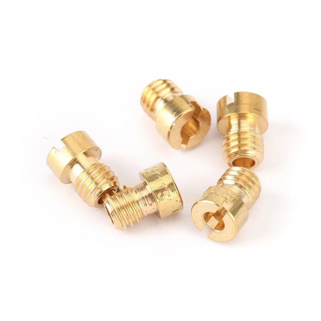Set of 4 5mm Large Round Carb Main Jets for Mikuni Carburetor (105, 110, 115, 120)
