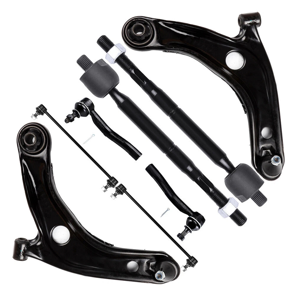 Set of 8 Front Control Arm Tie Rod End Suspension Kit for Toyota Yaris (2007–2012)