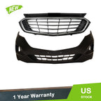 Combo Set of Front Bumper Cover & Grilles for Chevy Equinox (2018–2020)