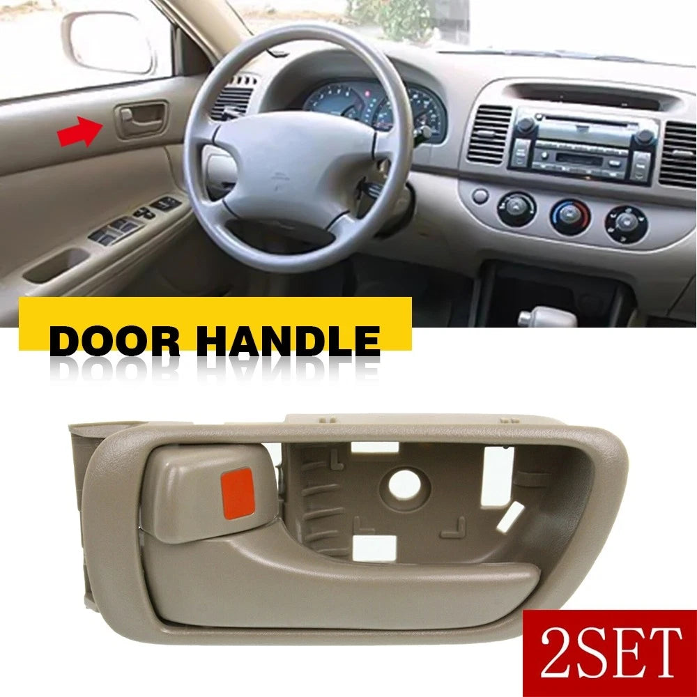 Set of 2 Interior Door Handles for Toyota Camry (2002–2006) Left Driver Side