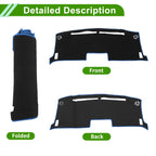 Dashboard Cover for Nissan Moco MG33S (2012–2018) Black Blue Anti-Slip