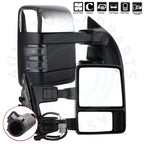 2X LED Signal Heated Tow Mirrors for Ford F250-F550 Super Duty (1999–2007)